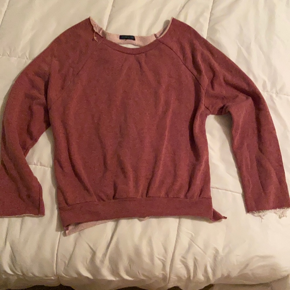 Distressed sweatshirt